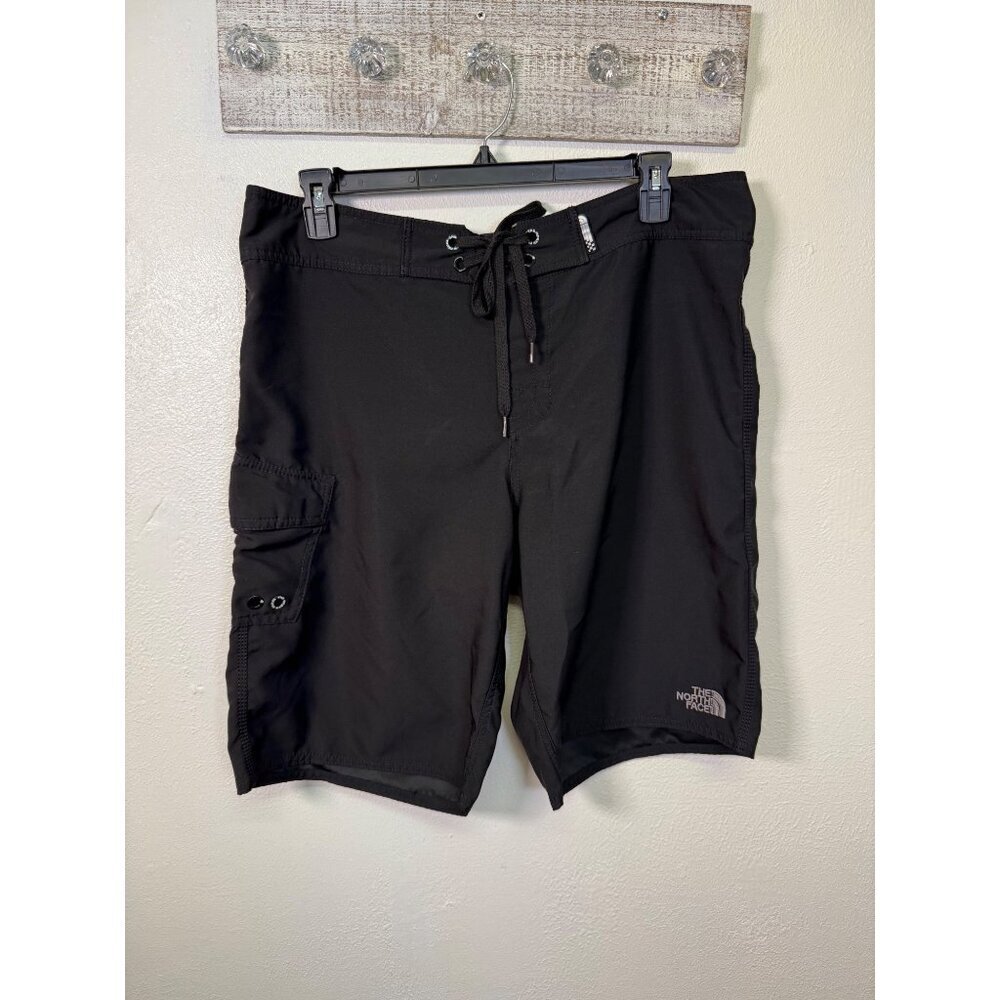 The North Face Hybrid Cargo Mens 38 Black Swim Trunks Board Shorts Outdoors